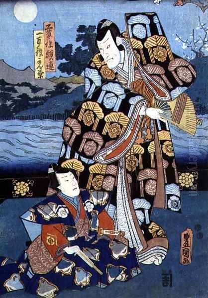 The Actor Soki Sanjuro as Kudo Yoritsura, 1859 - view 1