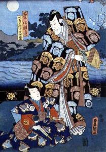 The Actor Soki Sanjuro as Kudo Yoritsura, 1859