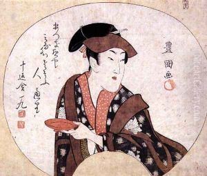 The actor Segawa Kikunojo III; the actor is shown off-stage and is accompanied by a poem by Jippensha Ikku, pub.1808