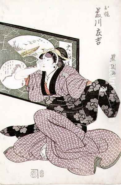 The actor Fujikawa Tomokichi II as O-Kaji, pub. c.1811 - view 1