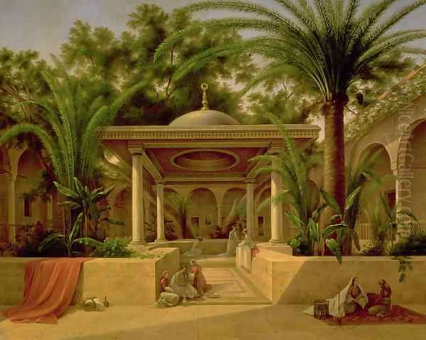 The Khabanija Fountain, Cairo, 1845 - view 1