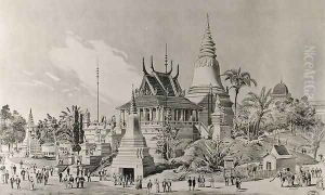 The Cambodian Palace at the Trocadero, the Universal Exhibition of 1900 by Henri Toussaint