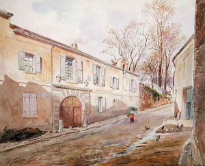 The House of Armande Bejart 1642-1700 in Meudon, c.1906 by Henri Toussaint