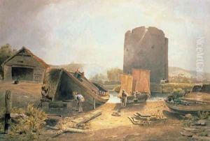 Boat Builders Yard, n by John Thirtle