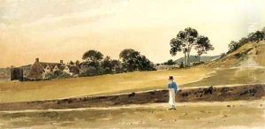 The outskirts of Norwich, with Cow Tower in the distance by John Thirtle