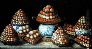 Still Life of Strawberries by Louis Tessier