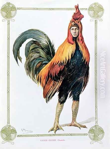 Lucien Guitry 1860-1925 in Chantecler by Edmond Rostand 1868-1918 - view 1