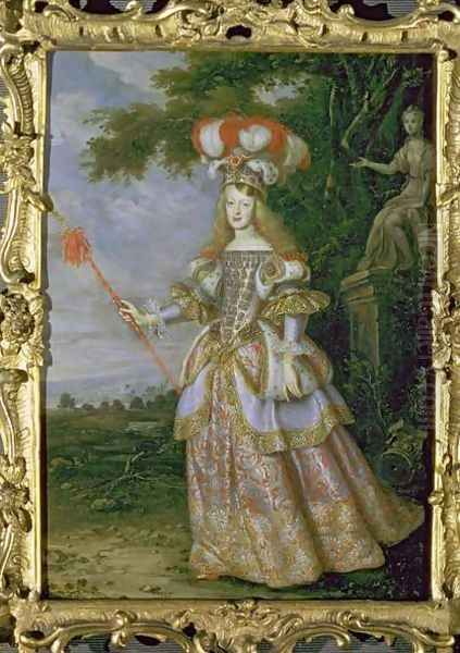 Empress Margaret Theresa 1651-73, 1st wife of Emperor Leopold I 1640-1705 of Austria, dressed as a character from La Galatea, a favola set to music by Antonio Draghi, 1667 - view 1