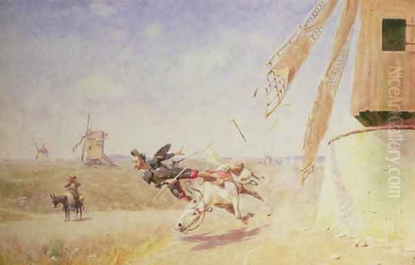 Don Quixote and the Windmill - view 1