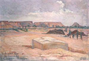 Tomb of Father Charles Eugene de Foucauld 1858-1916 at El Galea, 1932 by R. Tourniol