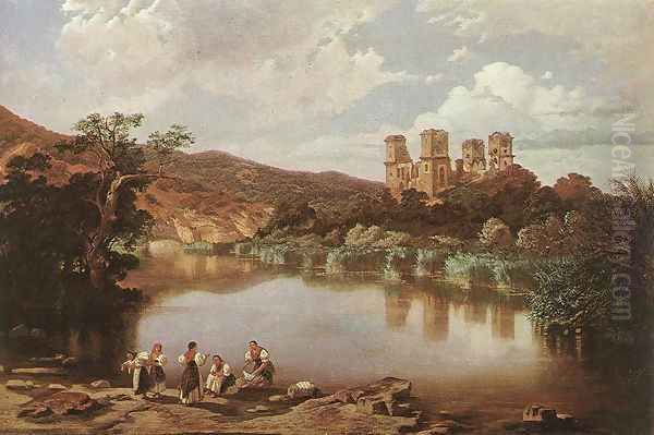 The Ruins of Diosgyor Castle 1860 - view 1