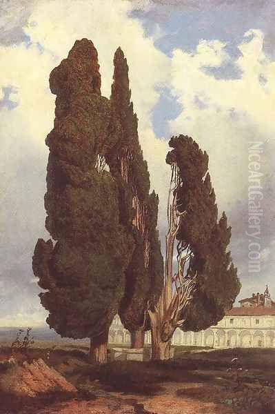 Carthusian Monastery in the Vicinity of Rome c. 1858 - view 1