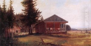 House at the Fringe of the Forest by Karoly Telepy