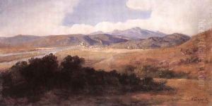 View of Esztergom c. 1890 by Karoly Telepy