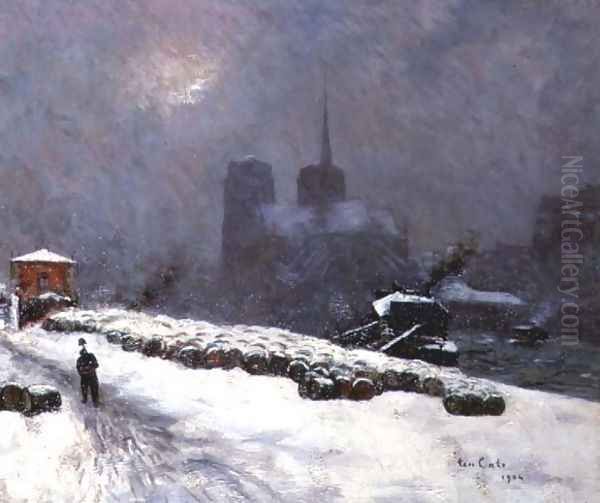 Notre Dame in the Snow, 1904 - view 1