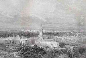 Damascus, engraved by J.H. Kernot, from The Imperial Bible Dictionary, published by Blackie and Son, c.1880s by Telbin, William Lewis