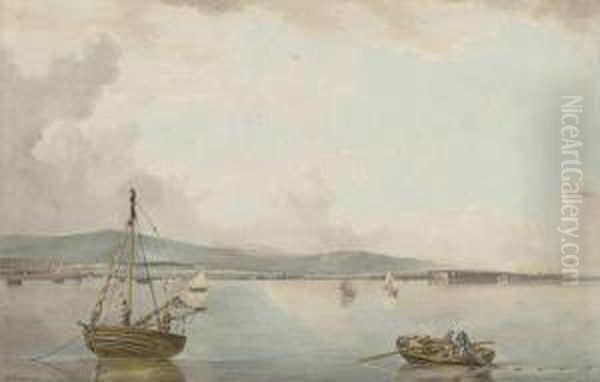 The Bay Of Dublin From The South-east, With The Port Of Dublin Tothe Far Right - view 1