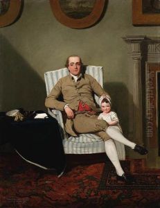 Double Portrait Of Robert 
Grimston Of Neswick, Yorkshire,full-length, Seated, In A Buff Coat And 
Breeches And His Eldestdaughter Lucy, Later Lady Wilmot, In An Interior