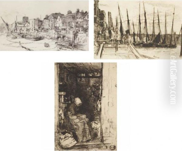 La Vieille Aux Loques; Billingsgate; 'the Adam And Eve,' Old Chelsea - view 1