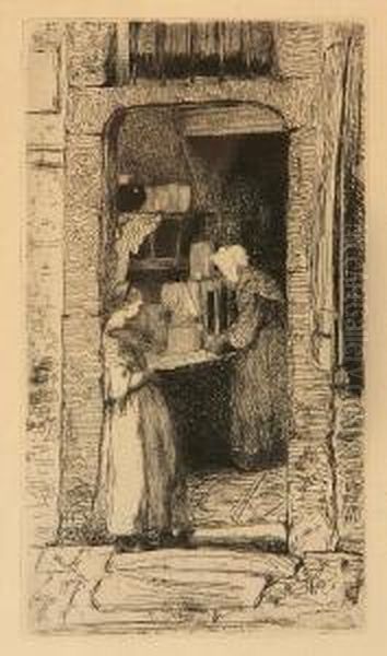 La Marchande De Moutarde, From Twelve Etchings From Nature - view 1