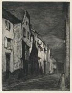Street At Saverne by James Abbott McNeill Whistler