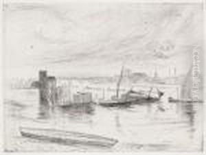Battersea Dawn (cadogan Pier) by James Abbott McNeill Whistler