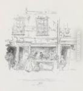 Maunder's Fish Shop, Chelsea by James Abbott McNeill Whistler