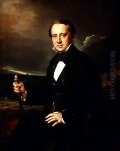 Portrait of Alexander Alexandrovich Sapozhnikov 1827-87 1852