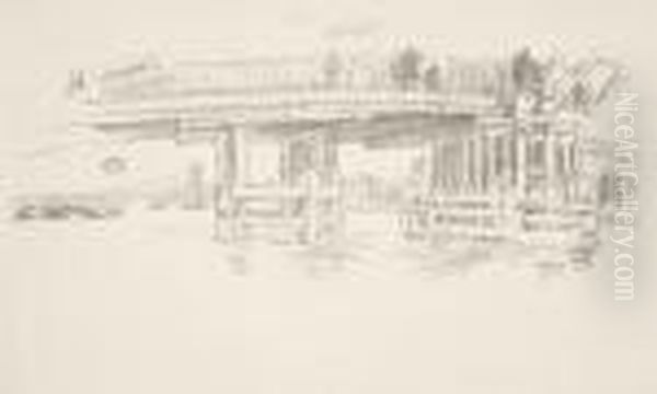 Old Battersea Bridge, From: Notes - view 1