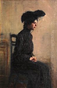 Portrait Of A Young Woman In Black by James Abbott McNeill Whistler