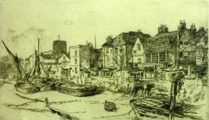 The Adam And Eve Tavern, Old Chelsea by James Abbott McNeill Whistler