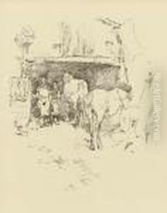 The Smith's Yard by James Abbott McNeill Whistler