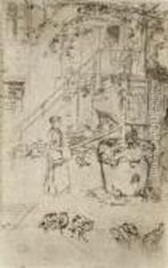 Turkeys by James Abbott McNeill Whistler