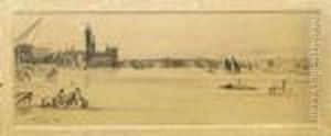 "oldwestminster Bridge" by James Abbott McNeill Whistler