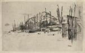 Fishing-boats,
Hastings by James Abbott McNeill Whistler
