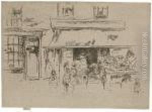 Exeter Street by James Abbott McNeill Whistler