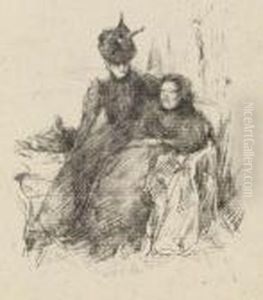 Mother And Daughter (la Mere Malade) by James Abbott McNeill Whistler