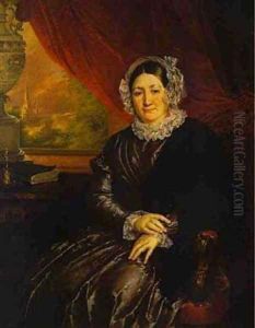 Portrait Of EP Protasyeva 1840s by Vasili Andreevich Tropinin