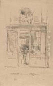 The Laundress - La Blanchisseuse De La Place Dauphine by James Abbott McNeill Whistler