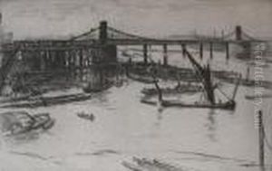 "old Hungerford Bridge"