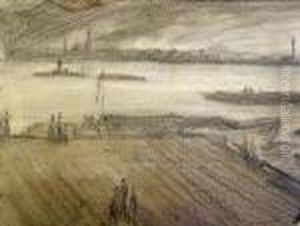 Study Of
The Thames by James Abbott McNeill Whistler