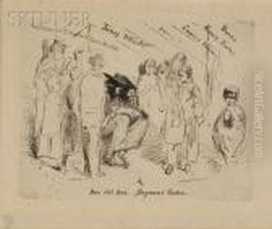 The Title To The French Set (whistler Sketching) by James Abbott McNeill Whistler
