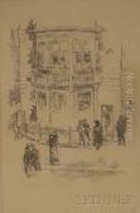 The Manager's Window, Gaiety Theatre by James Abbott McNeill Whistler