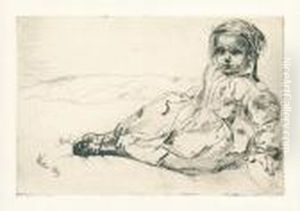 Bibi Valentin. by James Abbott McNeill Whistler