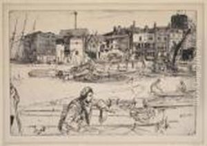 Black Lion Wharf. by James Abbott McNeill Whistler