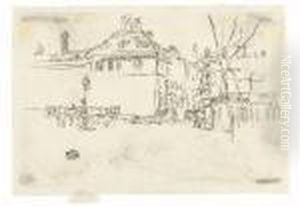 Temple. by James Abbott McNeill Whistler
