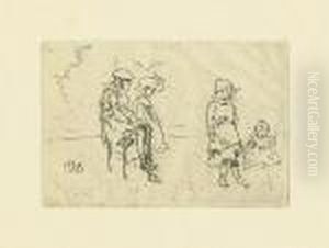 The Menpes Children. by James Abbott McNeill Whistler