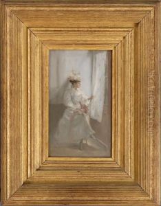 Woman With Bouquet by James Abbott McNeill Whistler