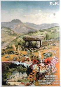 Poster advertising Saint Nectaire le bas, Auvergne