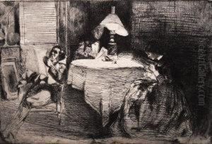 The Music Room by James Abbott McNeill Whistler